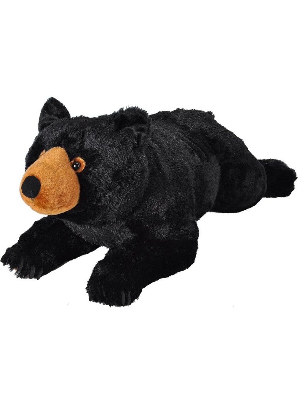 Jumbo 30" Black Bear Stuffed Animal - Soft Plush Cuddly Toy for Kids